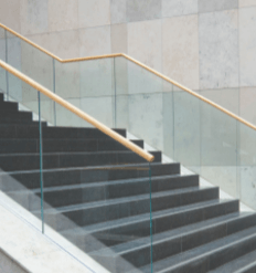 stairs with handrails