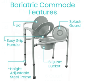 bariatric commode by vive health®