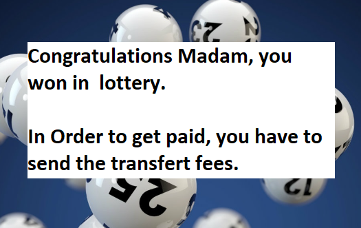 Lottery scam